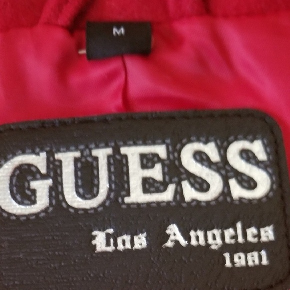 Vintage Red Guess Coat 29" Length - Picture 7 of 7